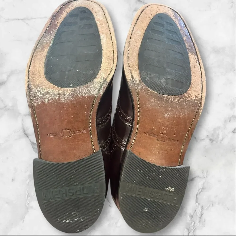 Florsheim 548418‎ Wingtip Oxford Brown Leather Dress Shoes Mens 10